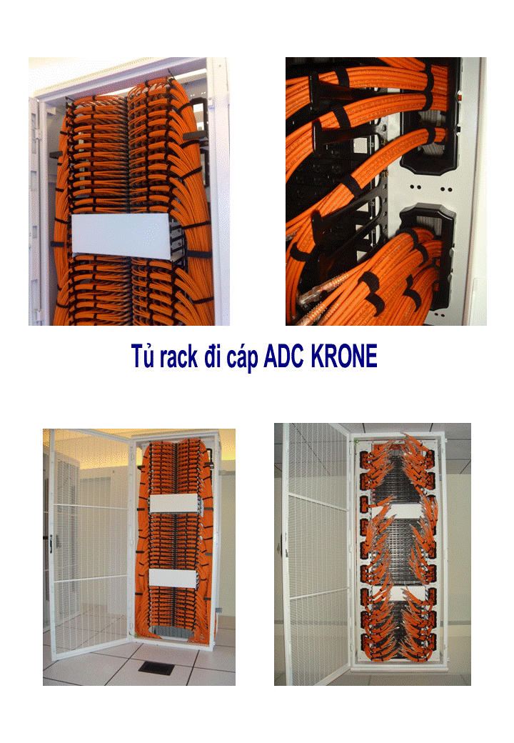 giải pháp tủ mạng dành cho tủ Rack đi cable ADC KRONE