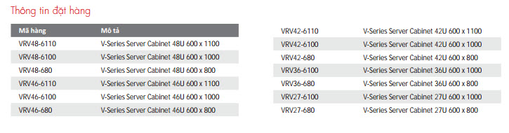 VIETRACK V-Series 42U D600 Cửa Lưới