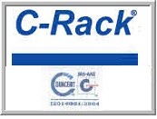Tủ mạng 19” 42U C-RACK D600 - 01 cửa lưới/mica